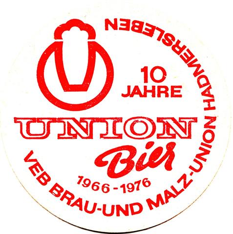 oschersleben bk-st union rund 1a (215-10 jahre 1976-rot)